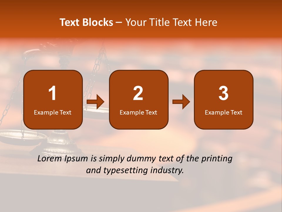 Litigation Law Sentence PowerPoint Template