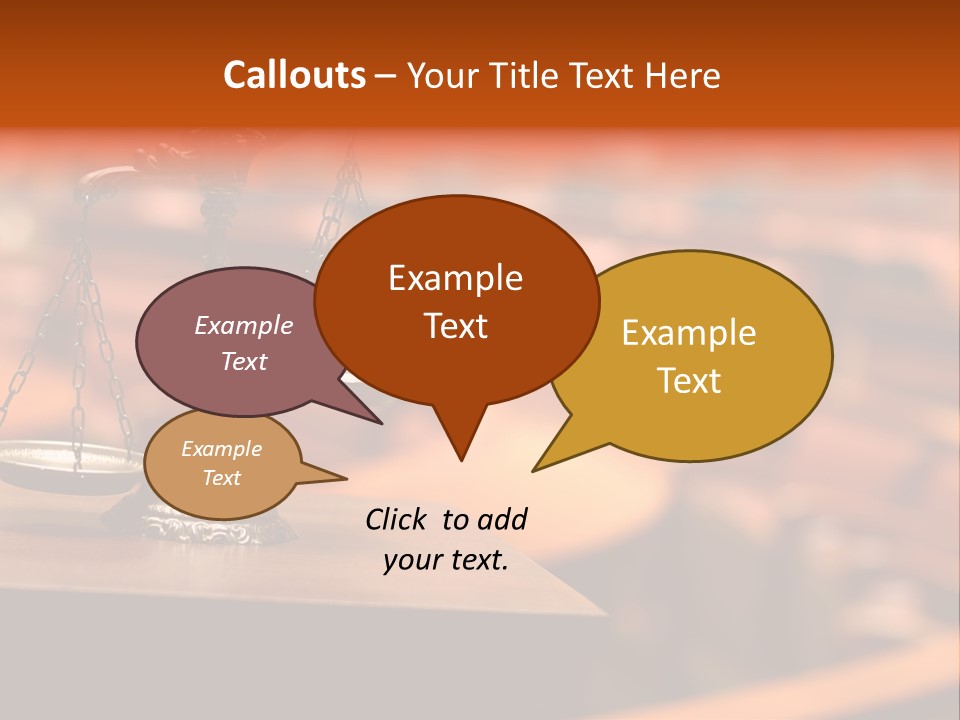 Litigation Law Sentence PowerPoint Template