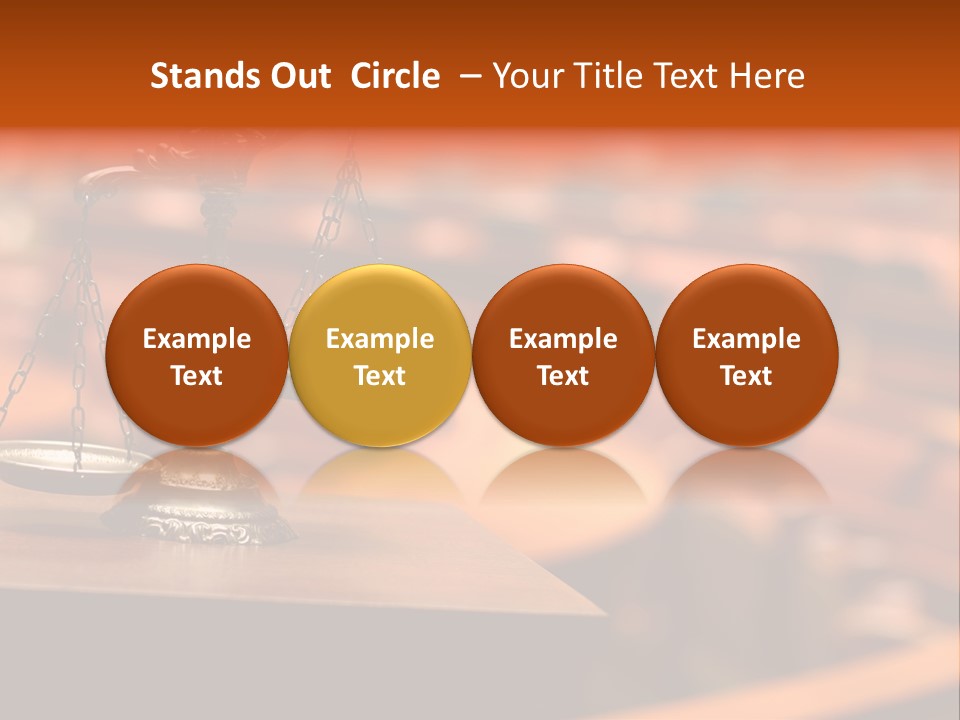Litigation Law Sentence PowerPoint Template