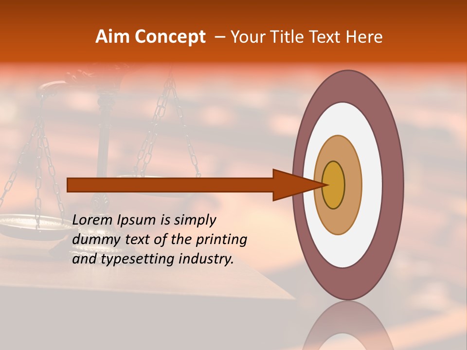 Litigation Law Sentence PowerPoint Template