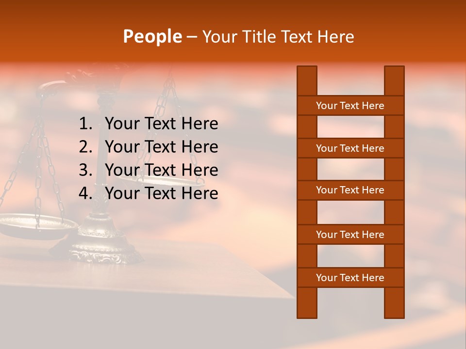 Litigation Law Sentence PowerPoint Template