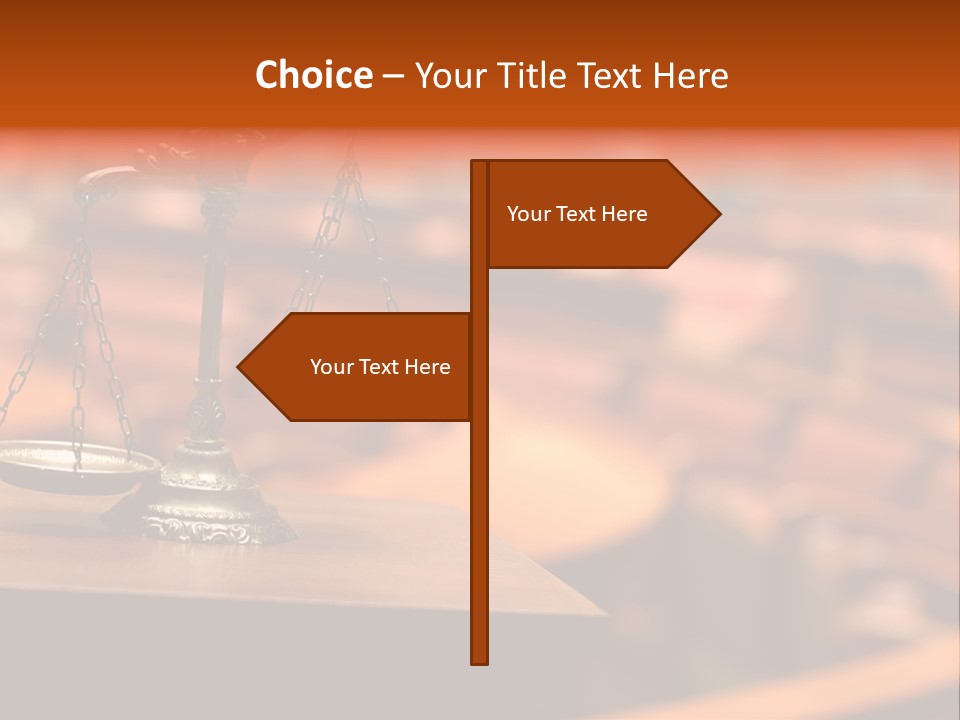 Litigation Law Sentence PowerPoint Template