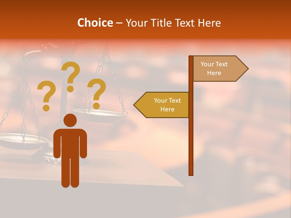 Litigation Law Sentence PowerPoint Template