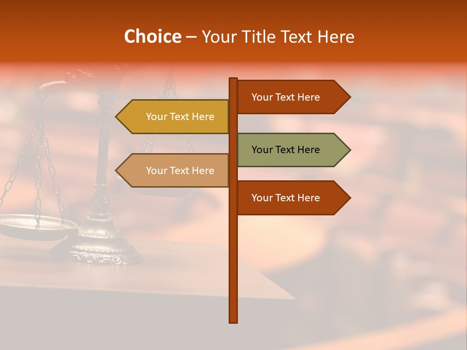 Litigation Law Sentence PowerPoint Template