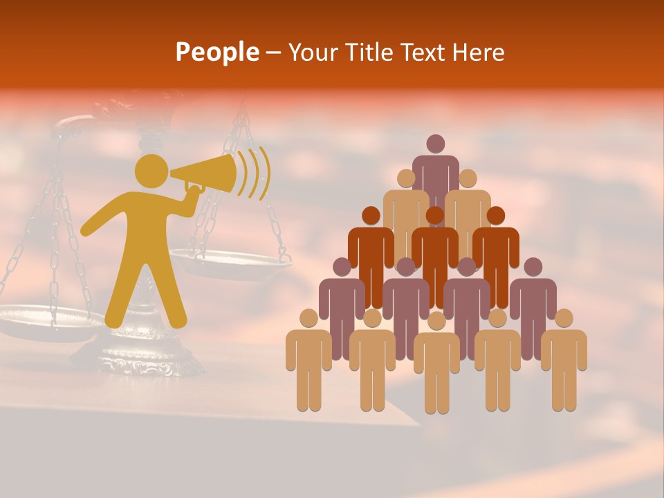 Litigation Law Sentence PowerPoint Template