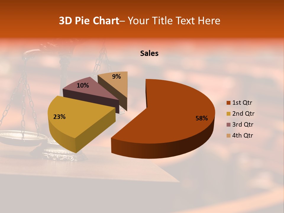 Litigation Law Sentence PowerPoint Template