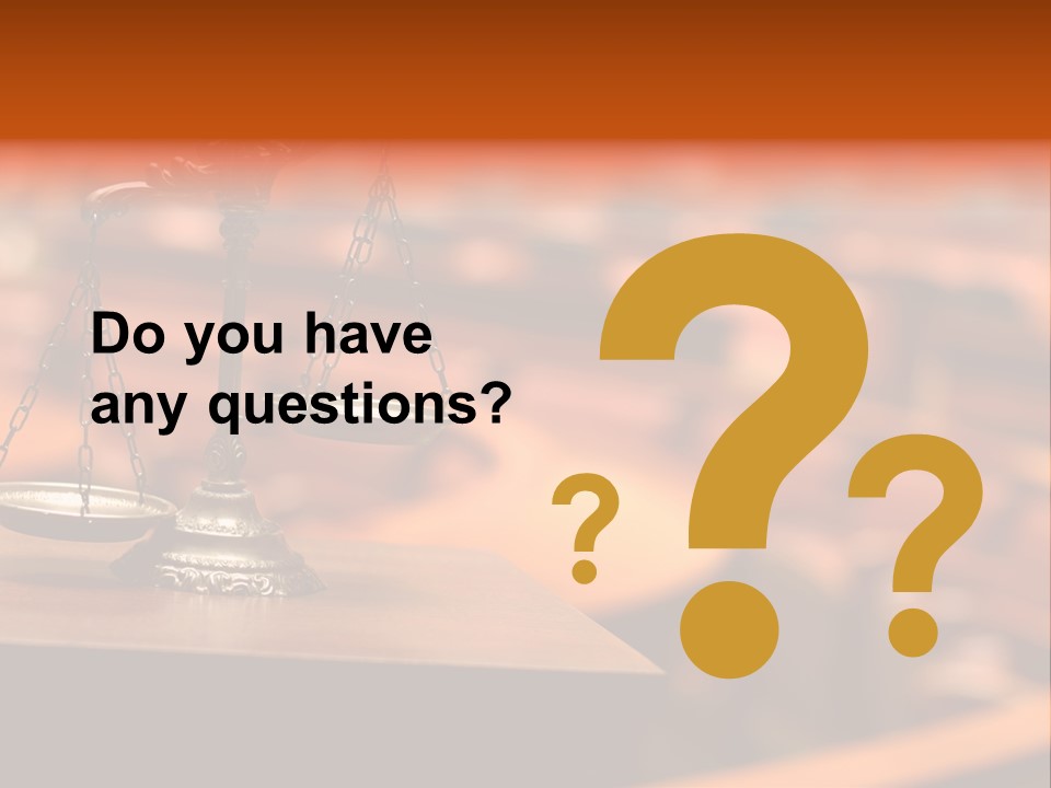 Litigation Law Sentence PowerPoint Template