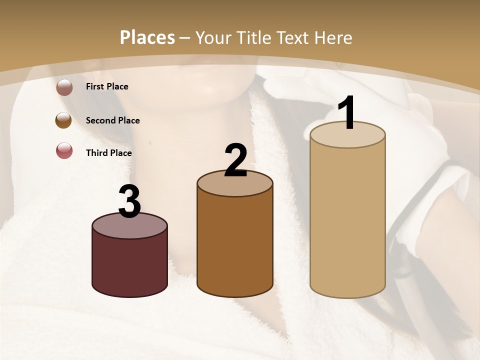 Depilation Woman Hand PowerPoint Template