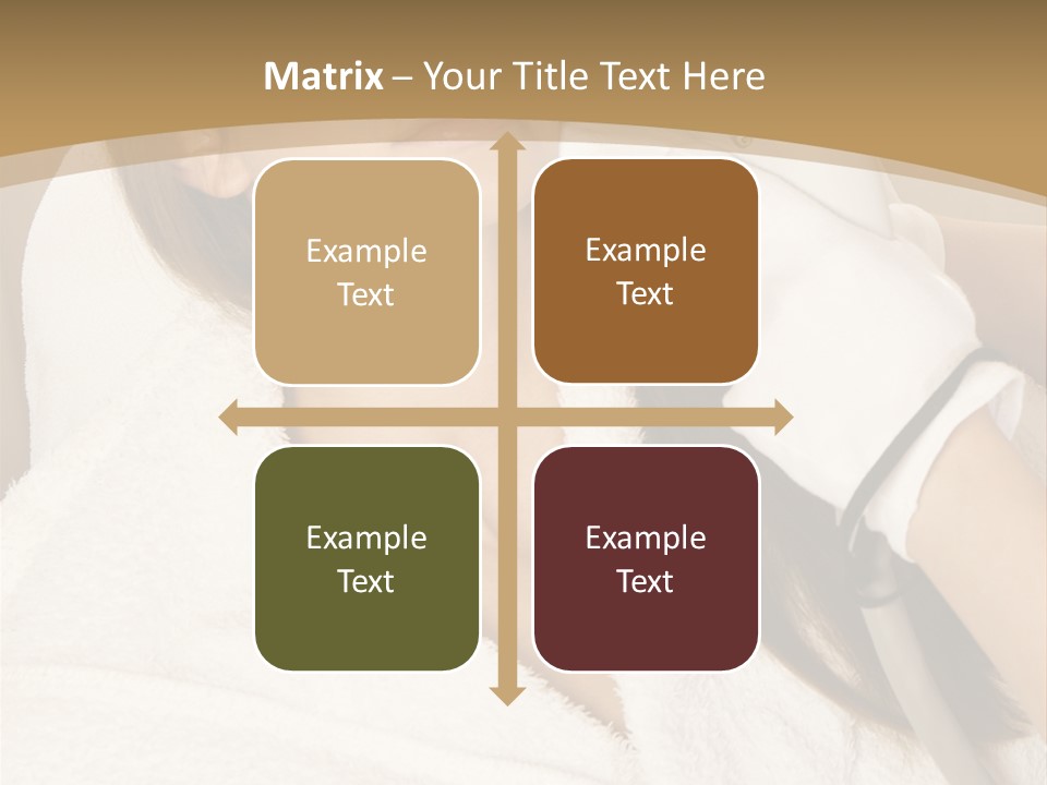 Depilation Woman Hand PowerPoint Template