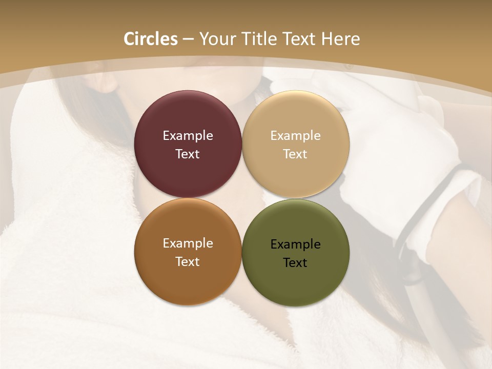 Depilation Woman Hand PowerPoint Template