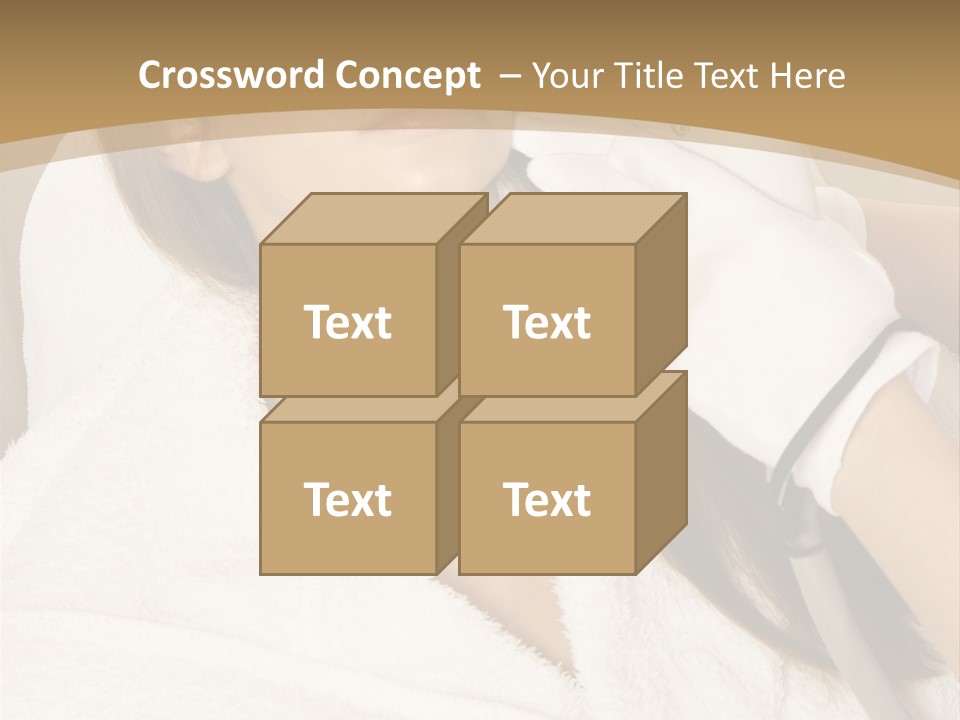 Depilation Woman Hand PowerPoint Template