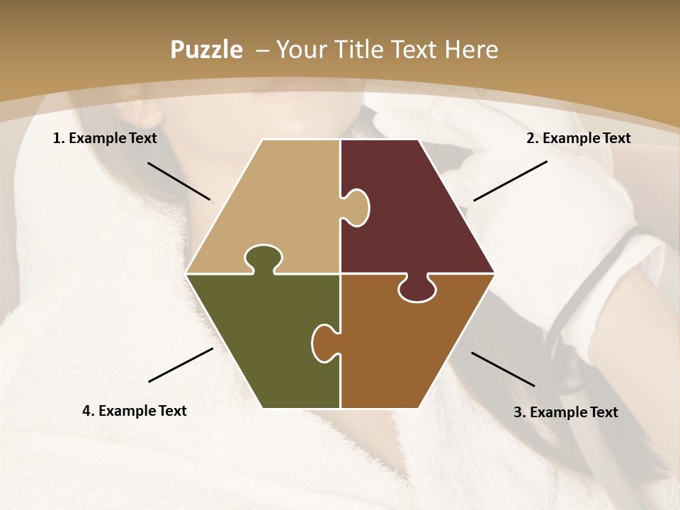 Depilation Woman Hand PowerPoint Template