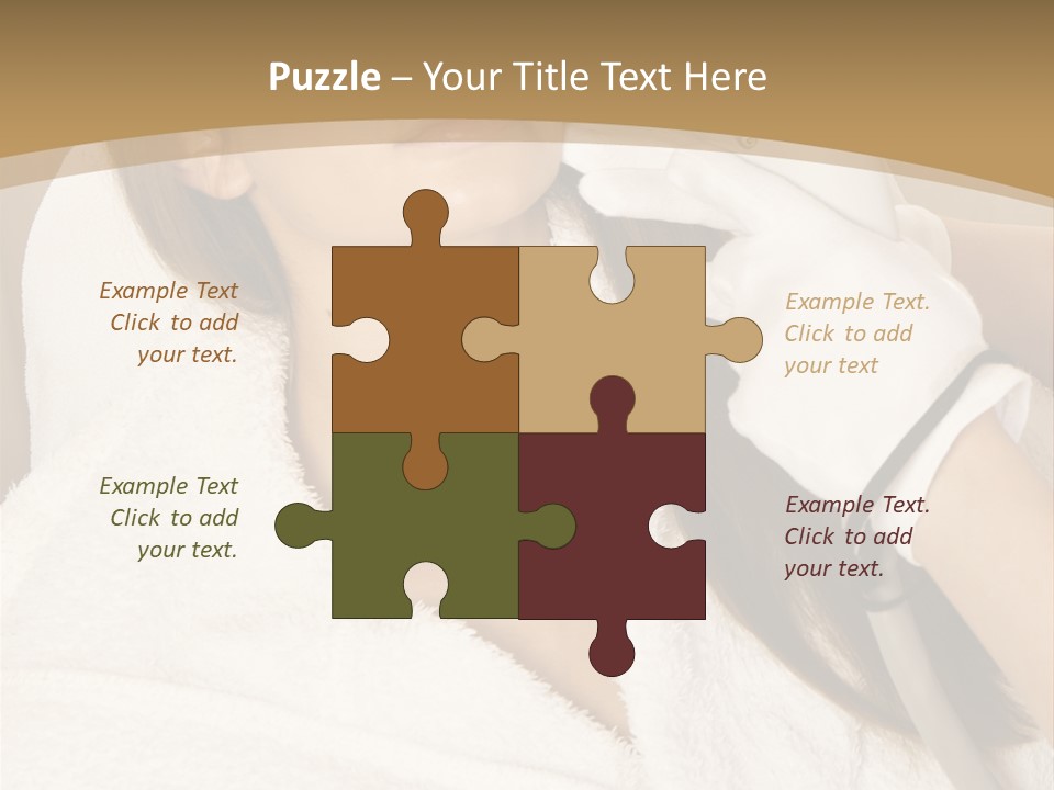 Depilation Woman Hand PowerPoint Template