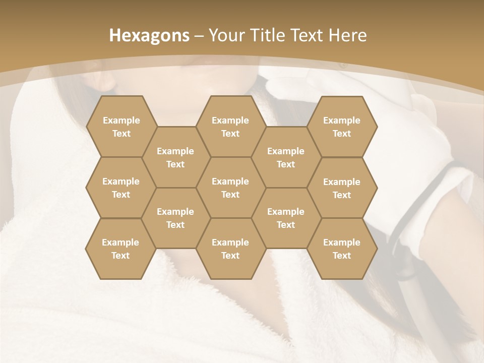 Depilation Woman Hand PowerPoint Template