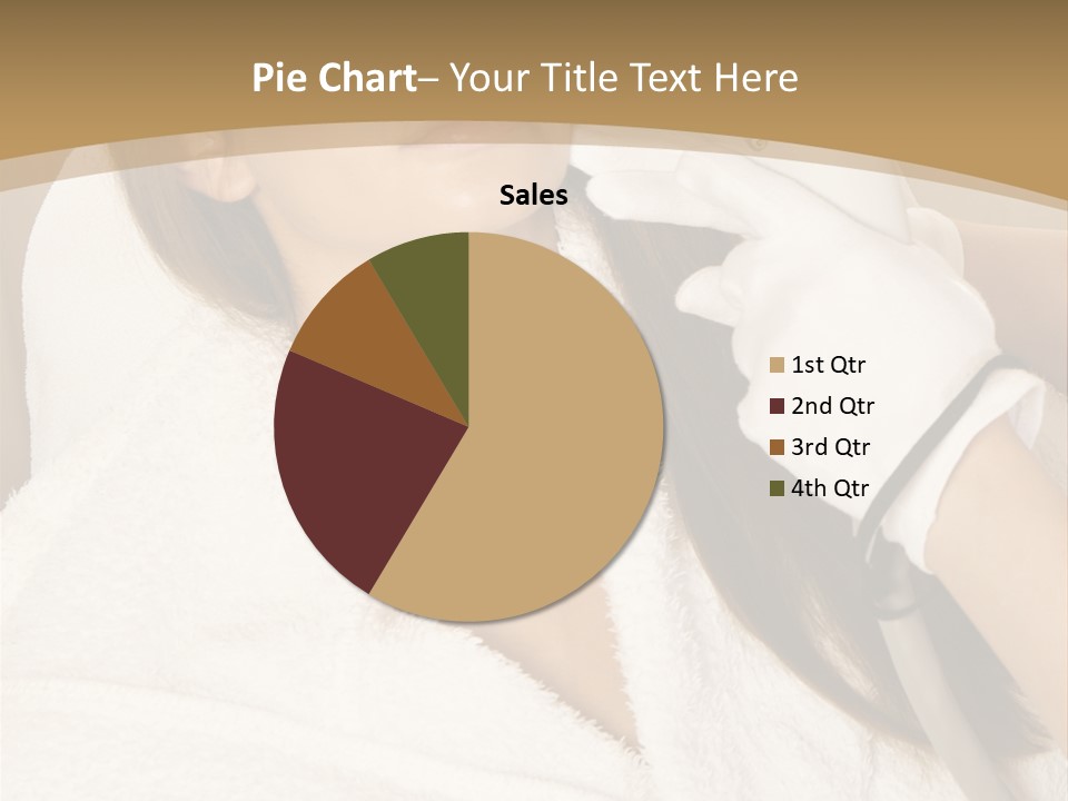 Depilation Woman Hand PowerPoint Template