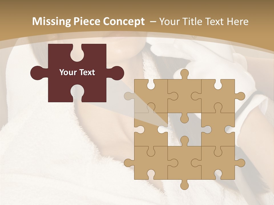 Depilation Woman Hand PowerPoint Template