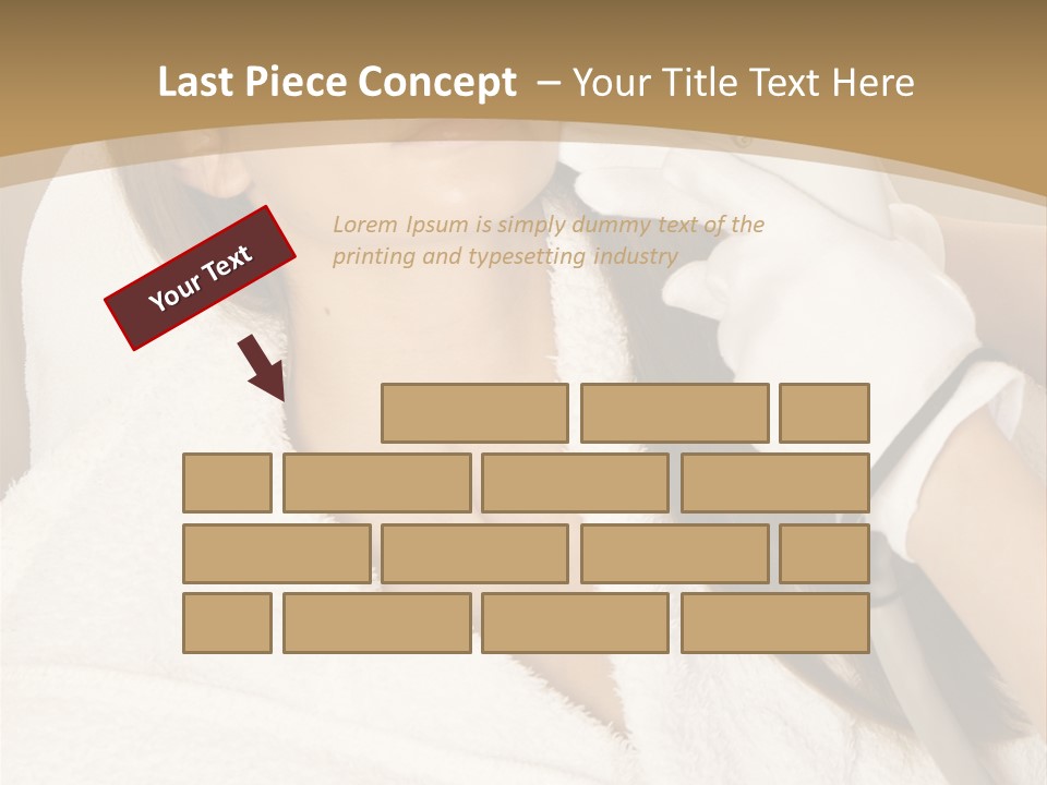 Depilation Woman Hand PowerPoint Template