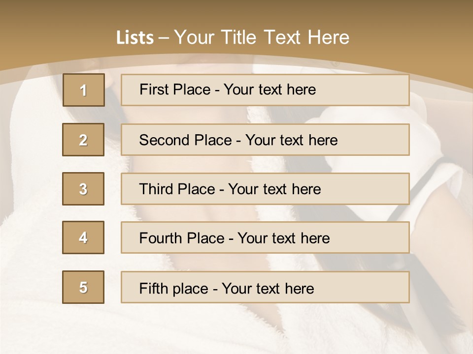 Depilation Woman Hand PowerPoint Template
