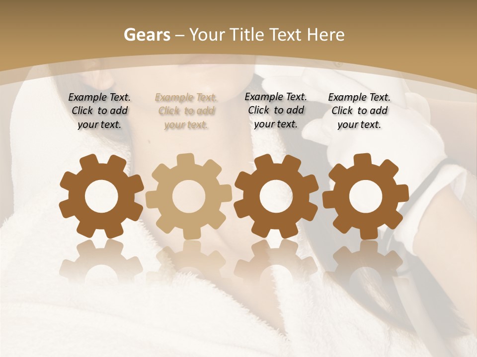 Depilation Woman Hand PowerPoint Template