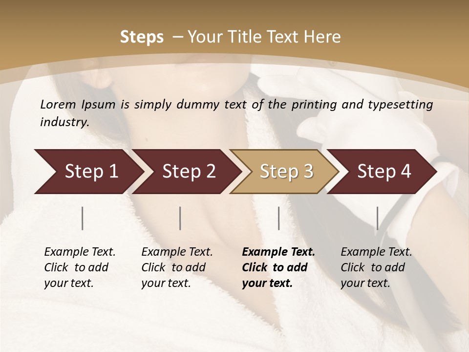 Depilation Woman Hand PowerPoint Template