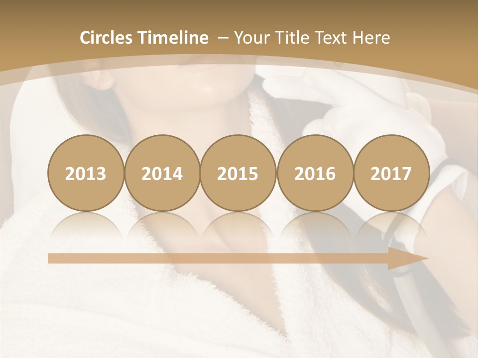 Depilation Woman Hand PowerPoint Template