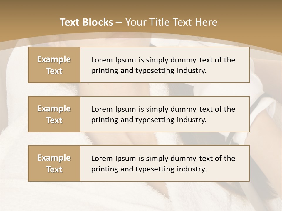 Depilation Woman Hand PowerPoint Template