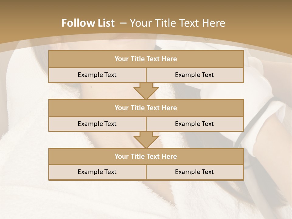 Depilation Woman Hand PowerPoint Template