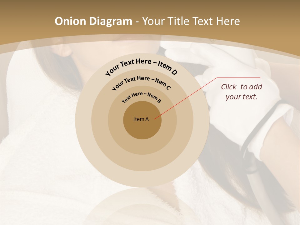 Depilation Woman Hand PowerPoint Template