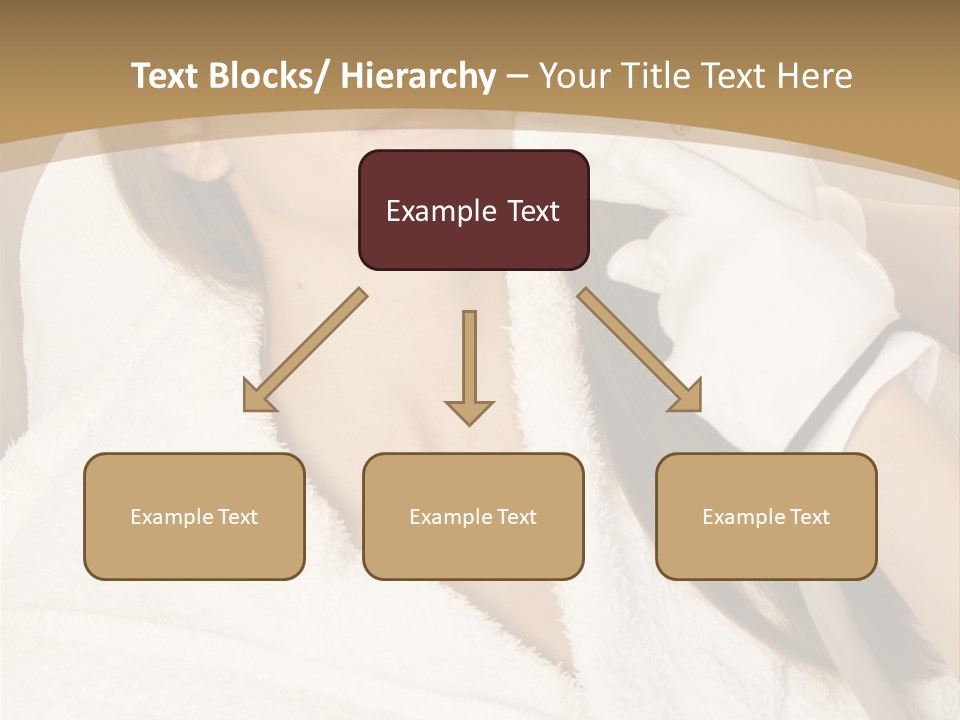 Depilation Woman Hand PowerPoint Template