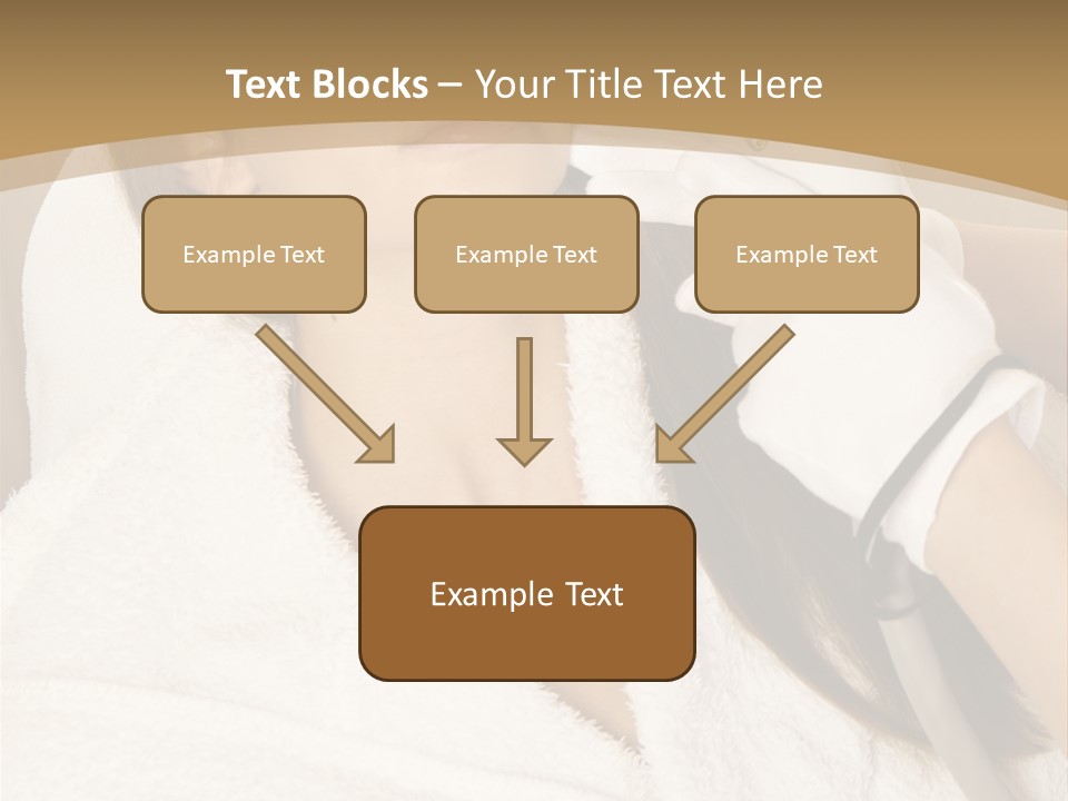 Depilation Woman Hand PowerPoint Template