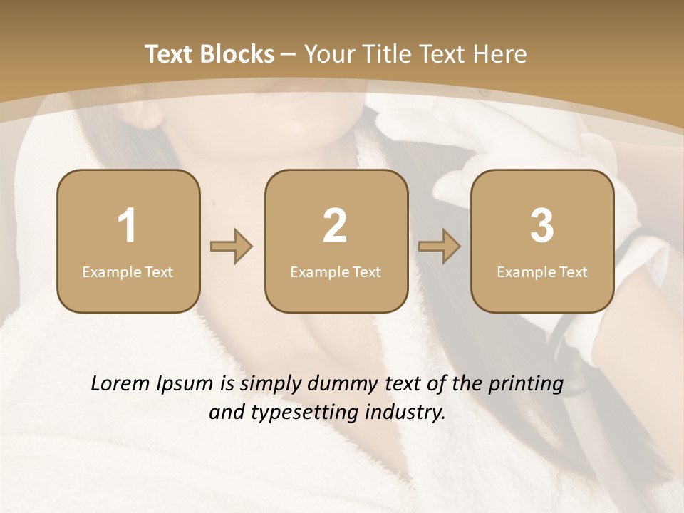 Depilation Woman Hand PowerPoint Template