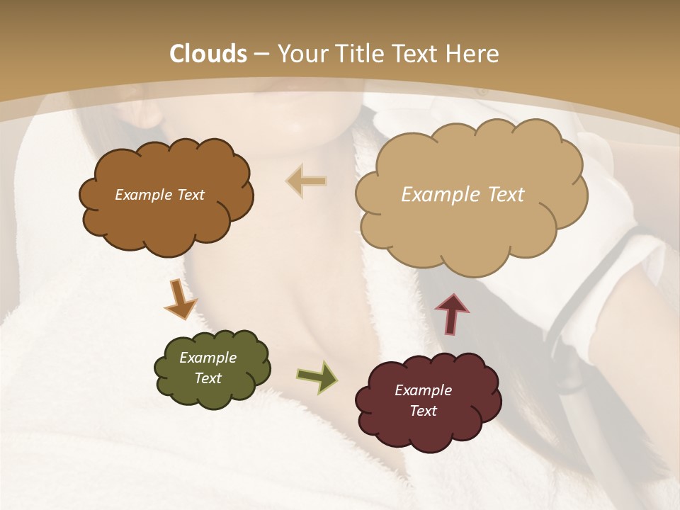 Depilation Woman Hand PowerPoint Template