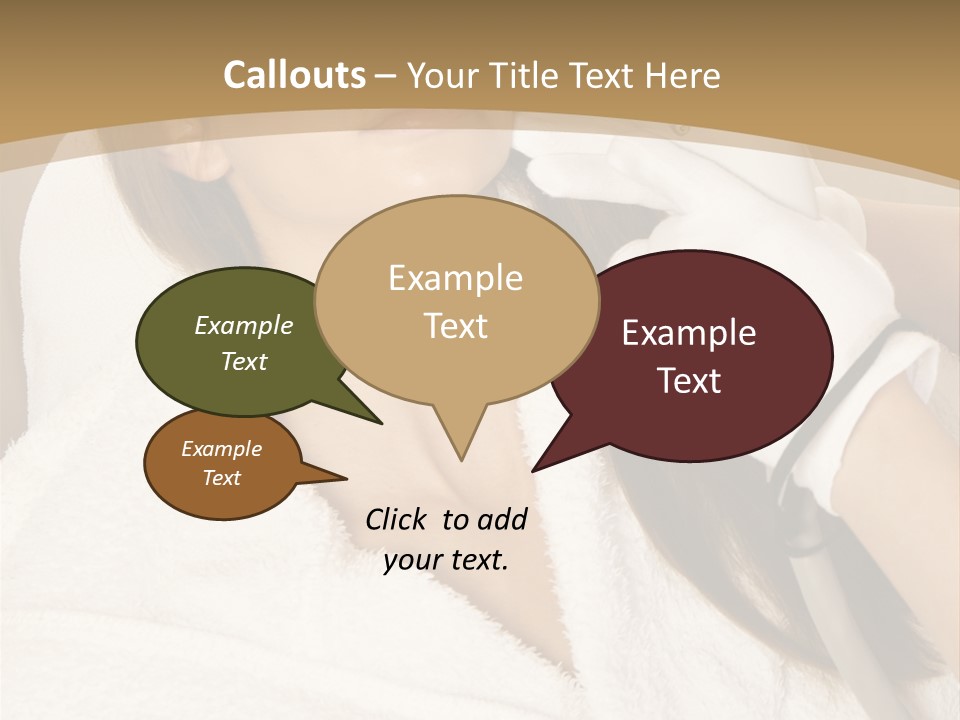 Depilation Woman Hand PowerPoint Template