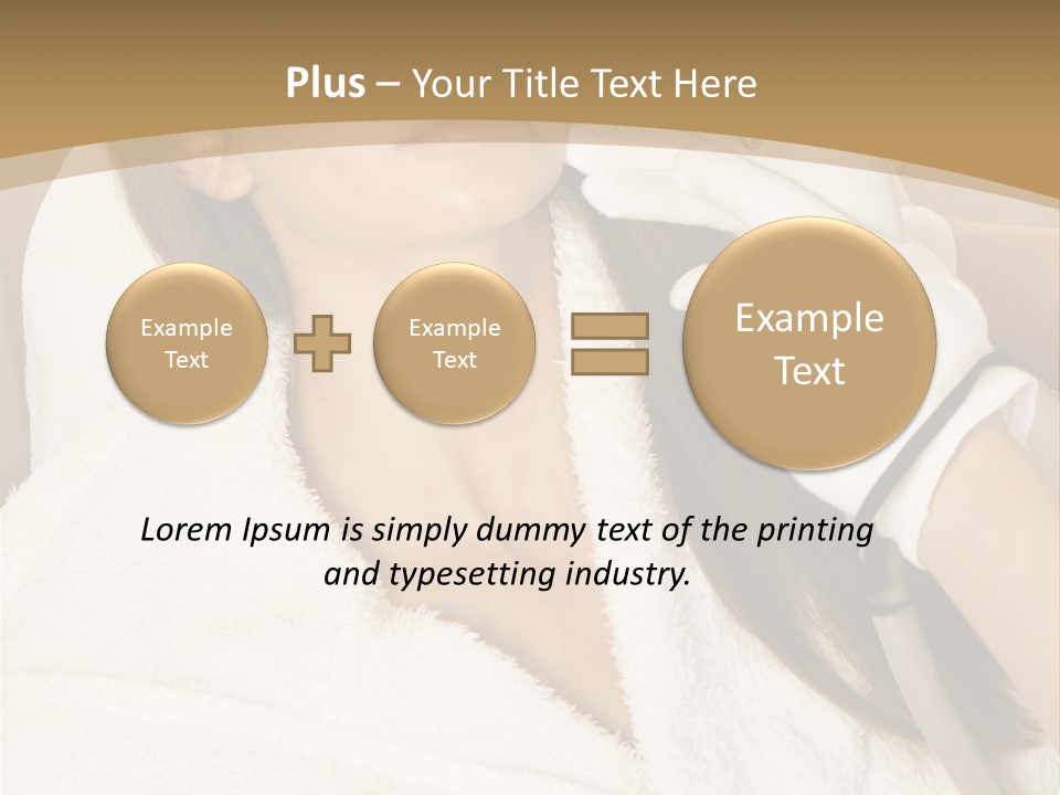 Depilation Woman Hand PowerPoint Template