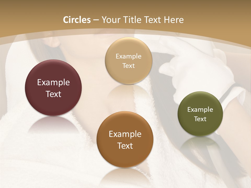 Depilation Woman Hand PowerPoint Template