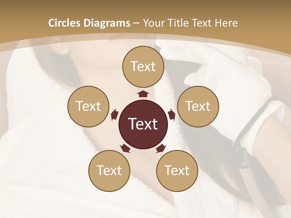 Depilation Woman Hand PowerPoint Template