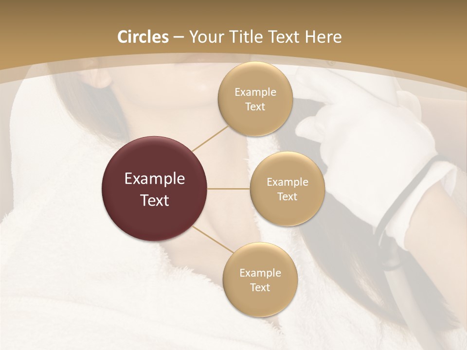 Depilation Woman Hand PowerPoint Template