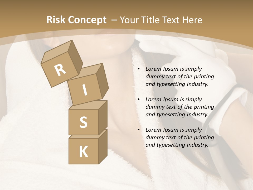 Depilation Woman Hand PowerPoint Template