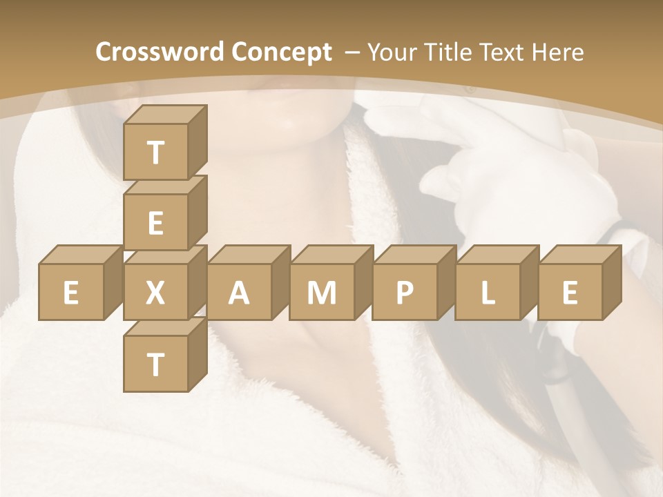 Depilation Woman Hand PowerPoint Template