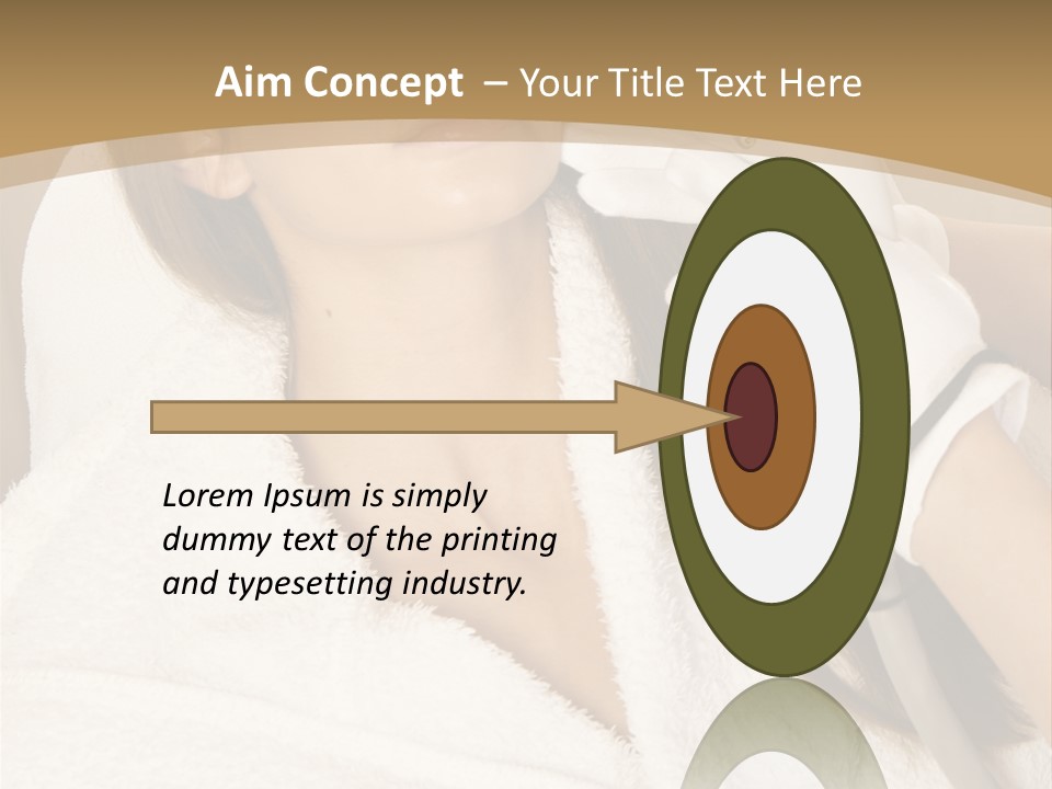 Depilation Woman Hand PowerPoint Template