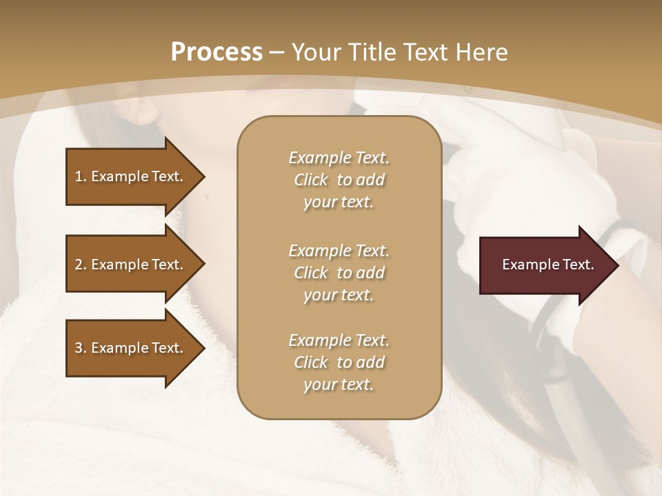 Depilation Woman Hand PowerPoint Template
