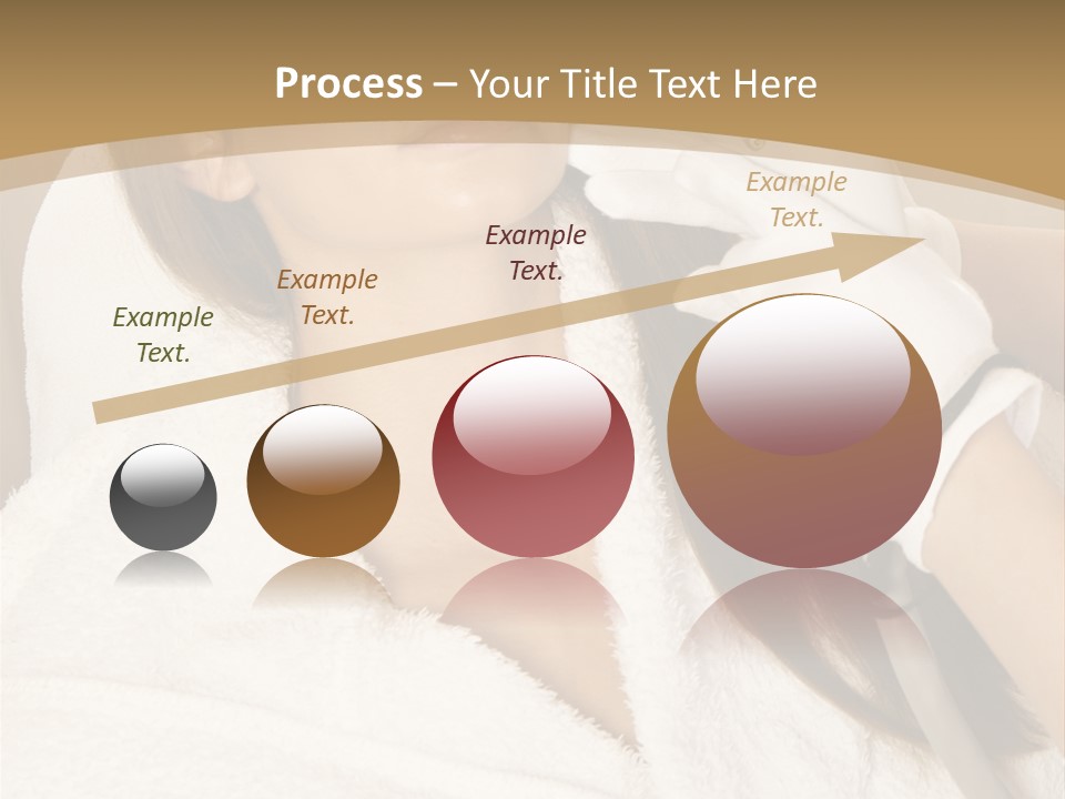 Depilation Woman Hand PowerPoint Template