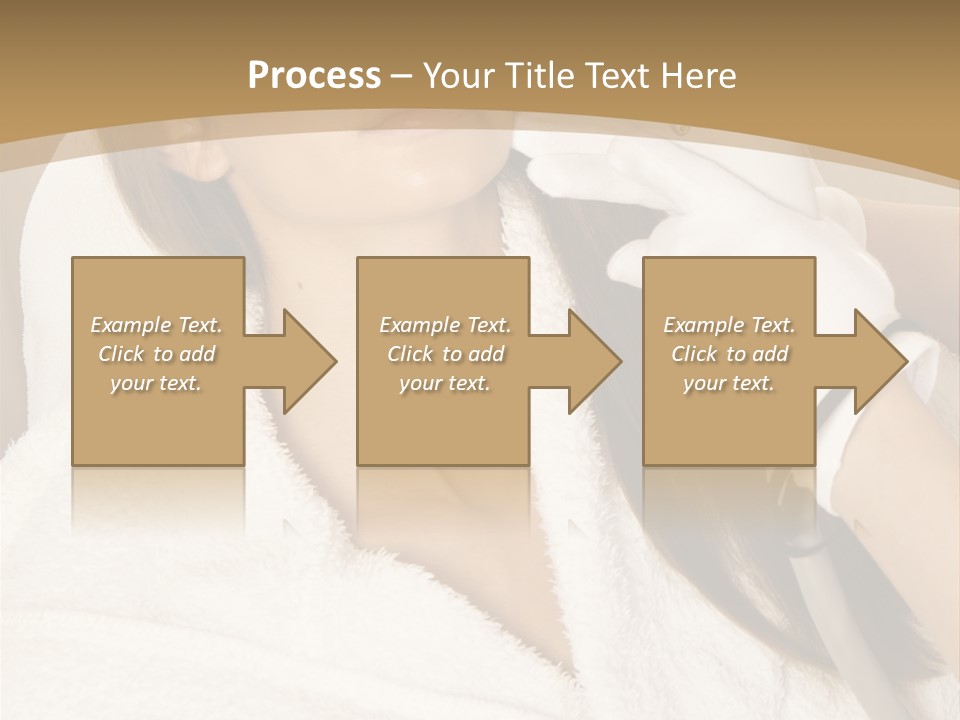 Depilation Woman Hand PowerPoint Template