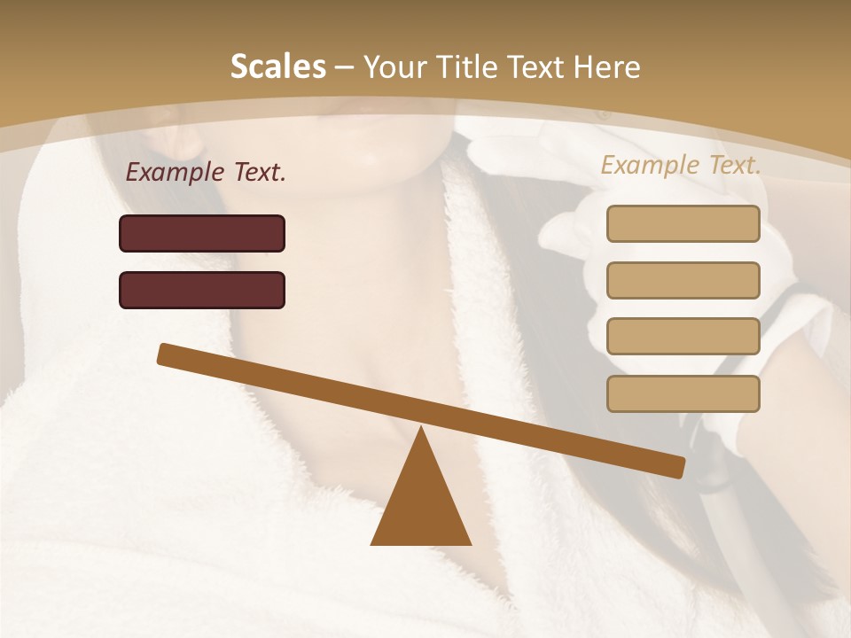 Depilation Woman Hand PowerPoint Template