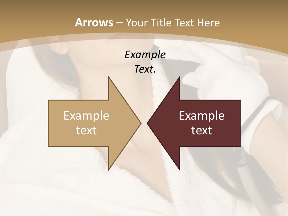 Depilation Woman Hand PowerPoint Template