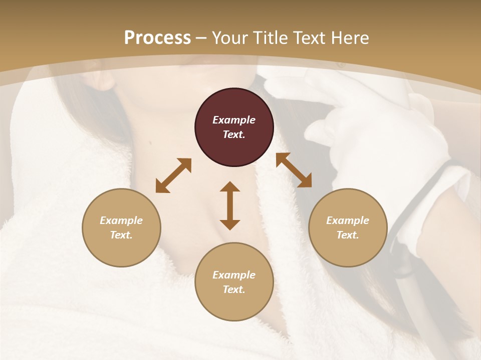 Depilation Woman Hand PowerPoint Template