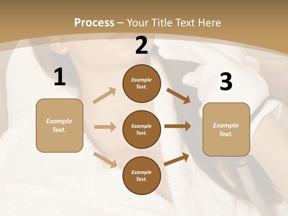 Depilation Woman Hand PowerPoint Template