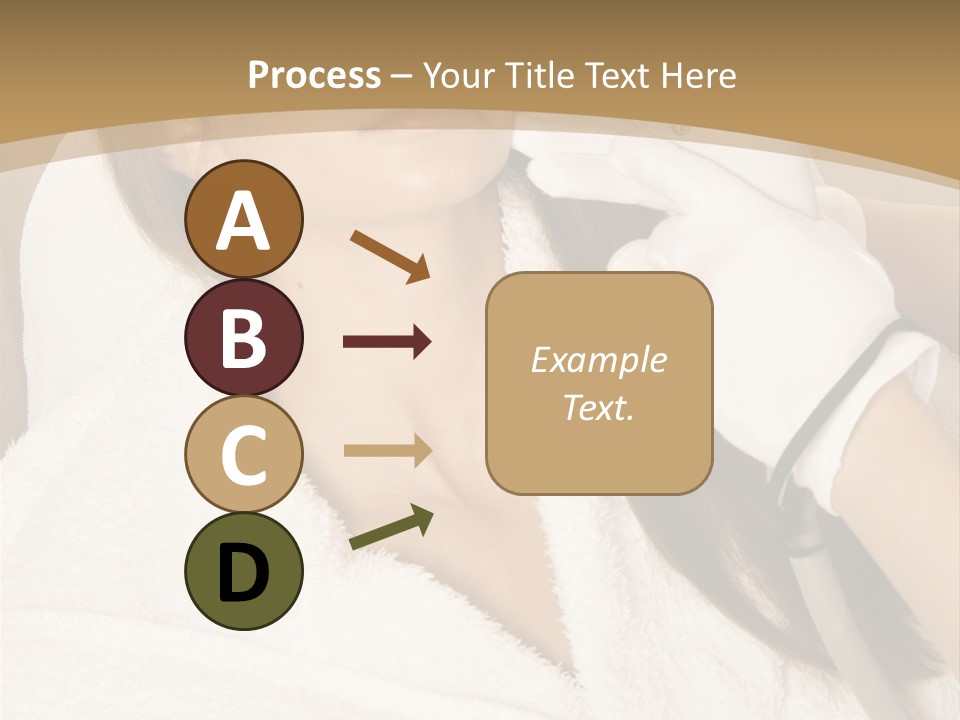 Depilation Woman Hand PowerPoint Template