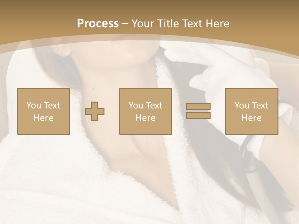 Depilation Woman Hand PowerPoint Template