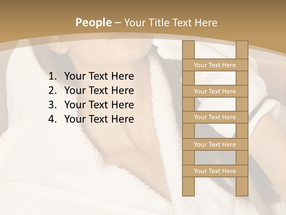 Depilation Woman Hand PowerPoint Template